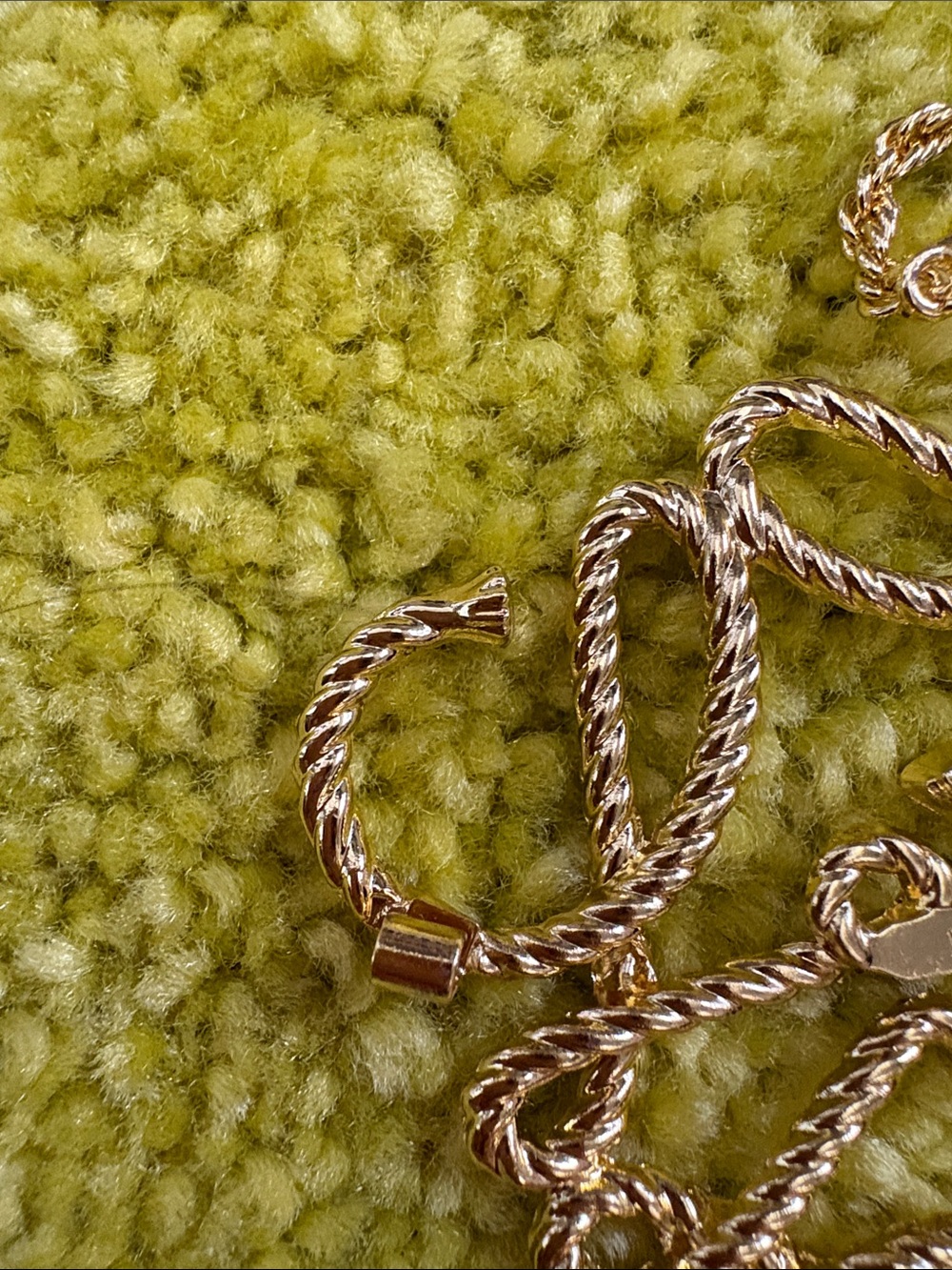 Loewe Gold-Tone Rope Monogram Brooch - Picture 6 of 6